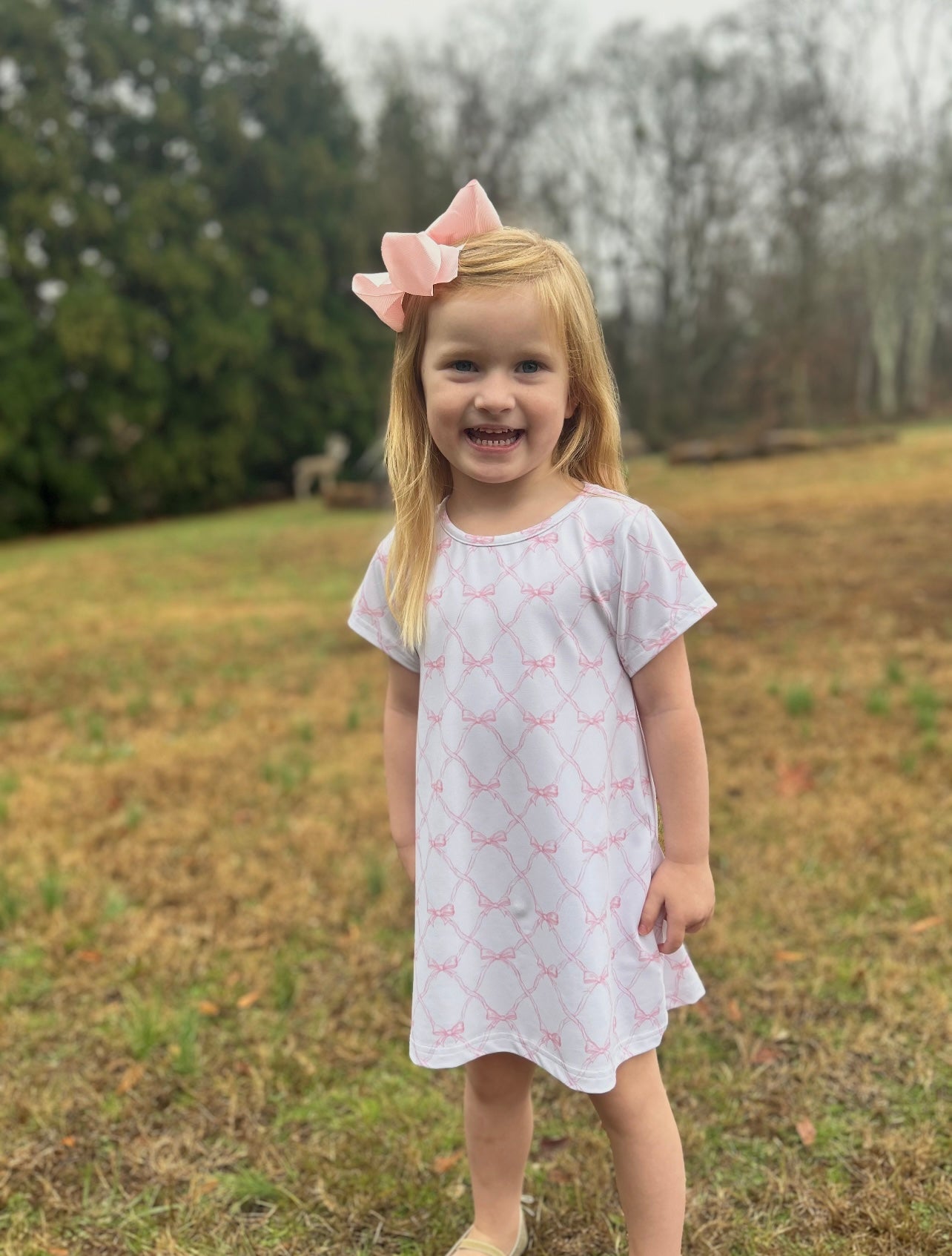 Blushing Bows Play Dress