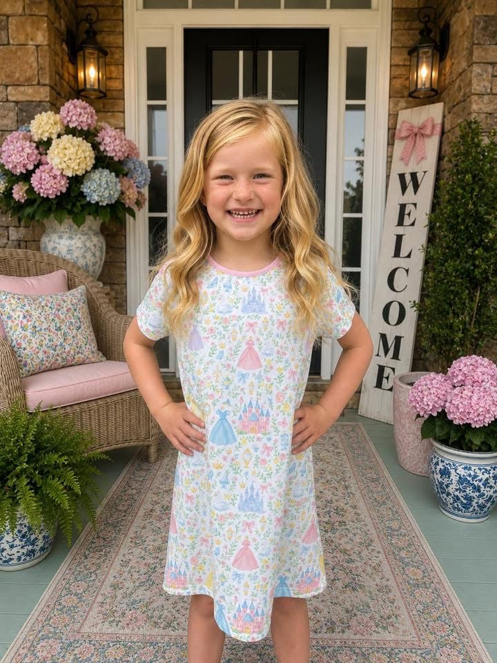 Custom Princess Print Play Dress
