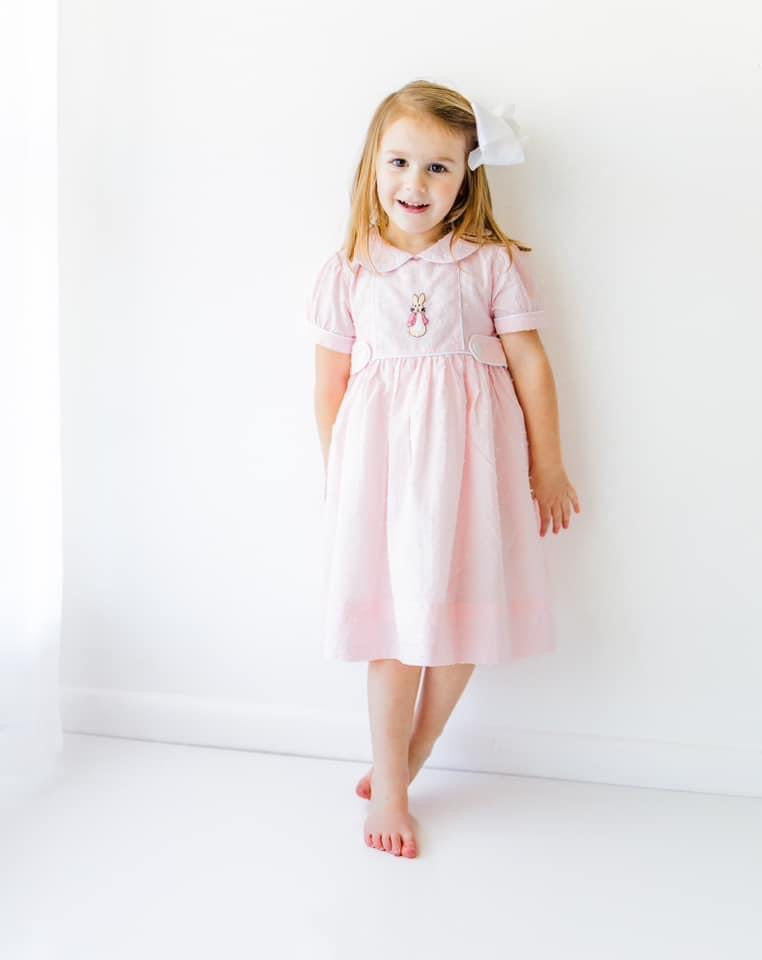 Embroidered Bunny Dress