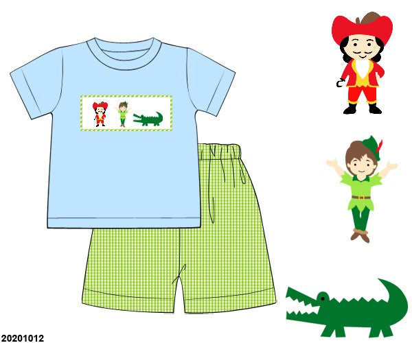 Never Grow Up Boy Short Set