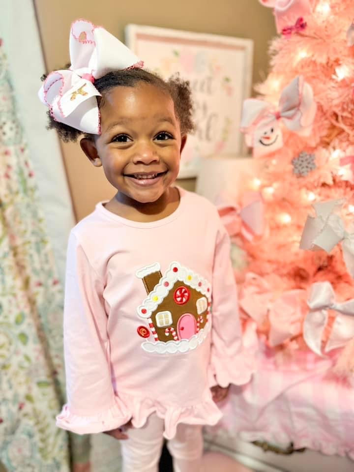 Girl Gingerbread Applique Shirt