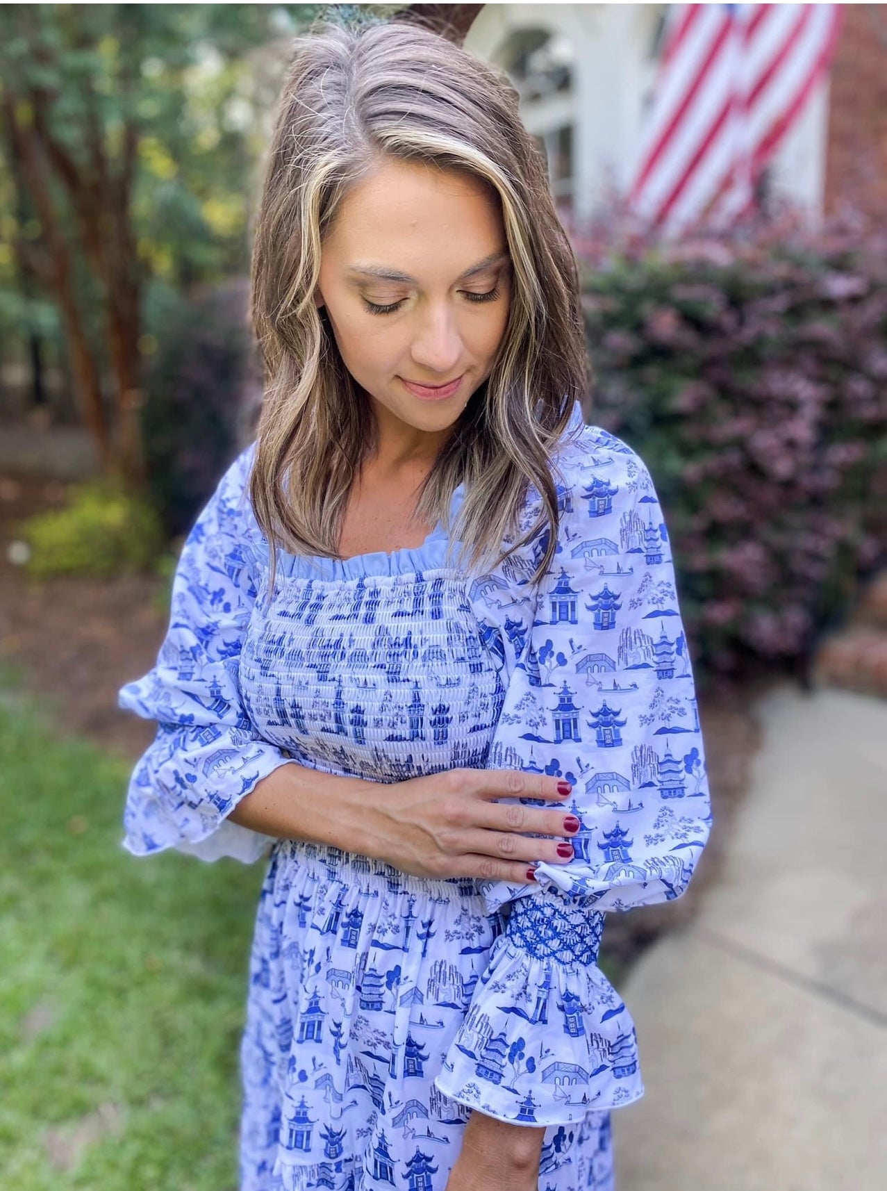 Chinoiserie Mom Dress Chinoiserie Mom Dress