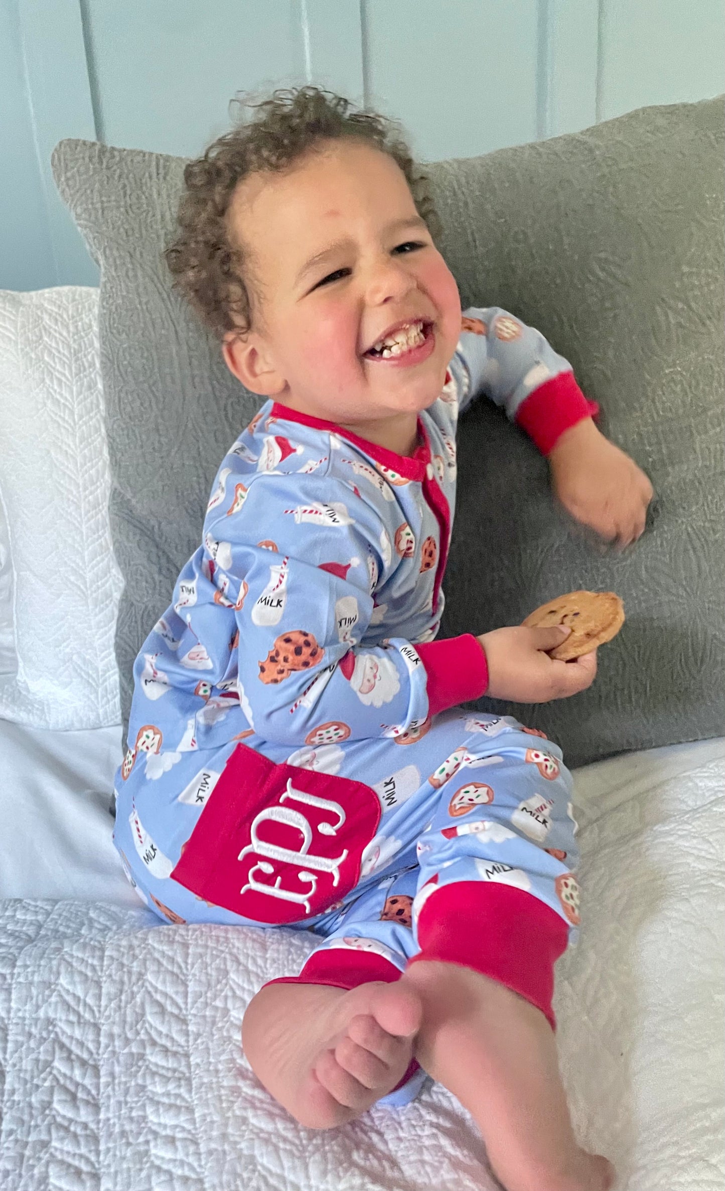 Blue Milk and Cookies Two Piece Cozy