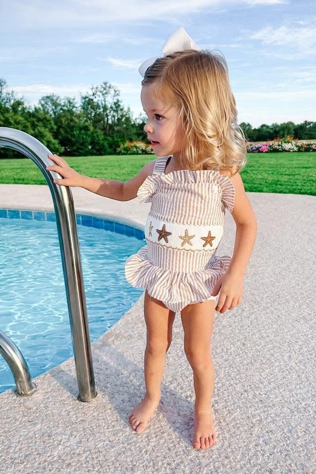 Smocked Starfish Swimsuit