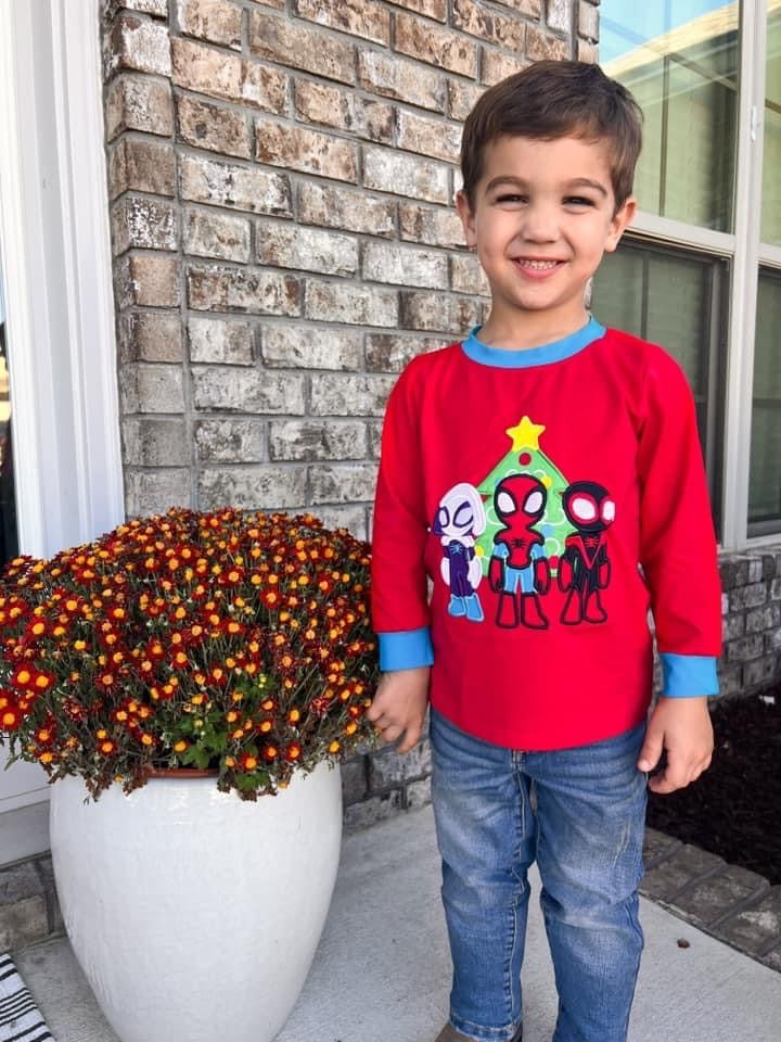 Superhero Red Christmas Shirt