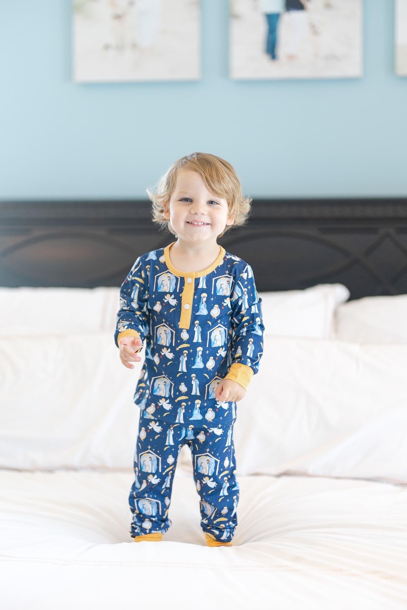 Boy Nativity Print Classic Cozy