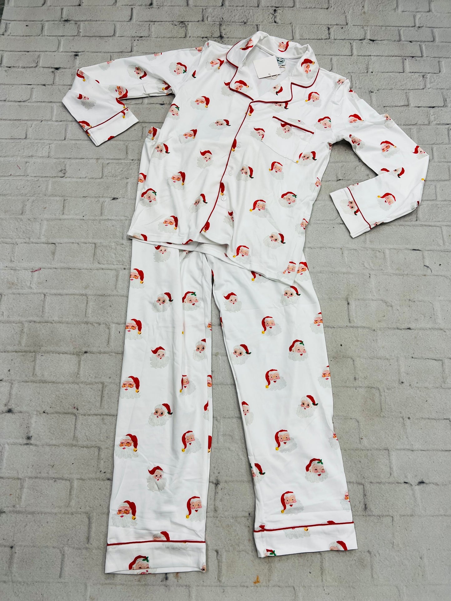 Jolly Old Saint Nicholas Adult Button Down Classic Cozy