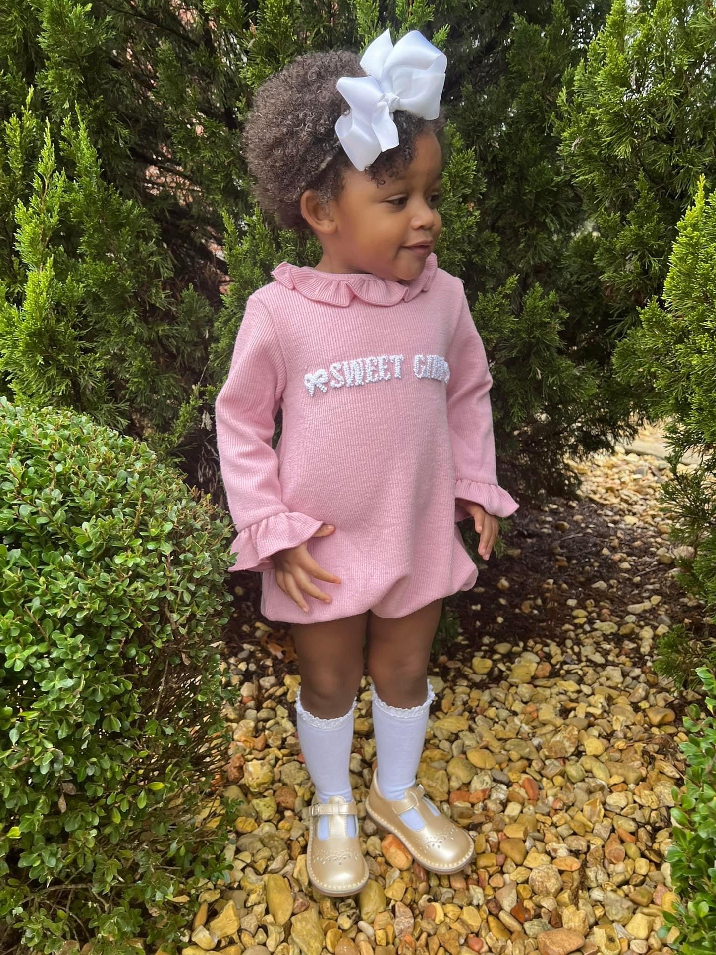 Pink Bow Sweater Bubble