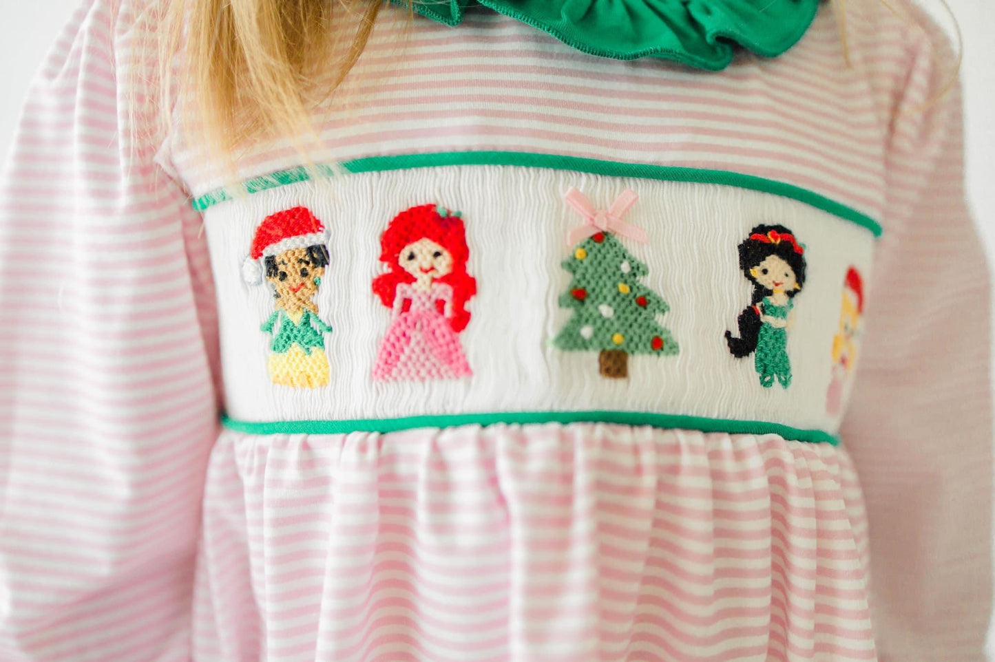 Smocked Christmas Princess Smocked Dress
