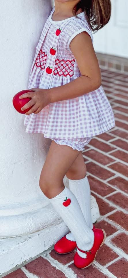 Apples on Pink Bloomer Set