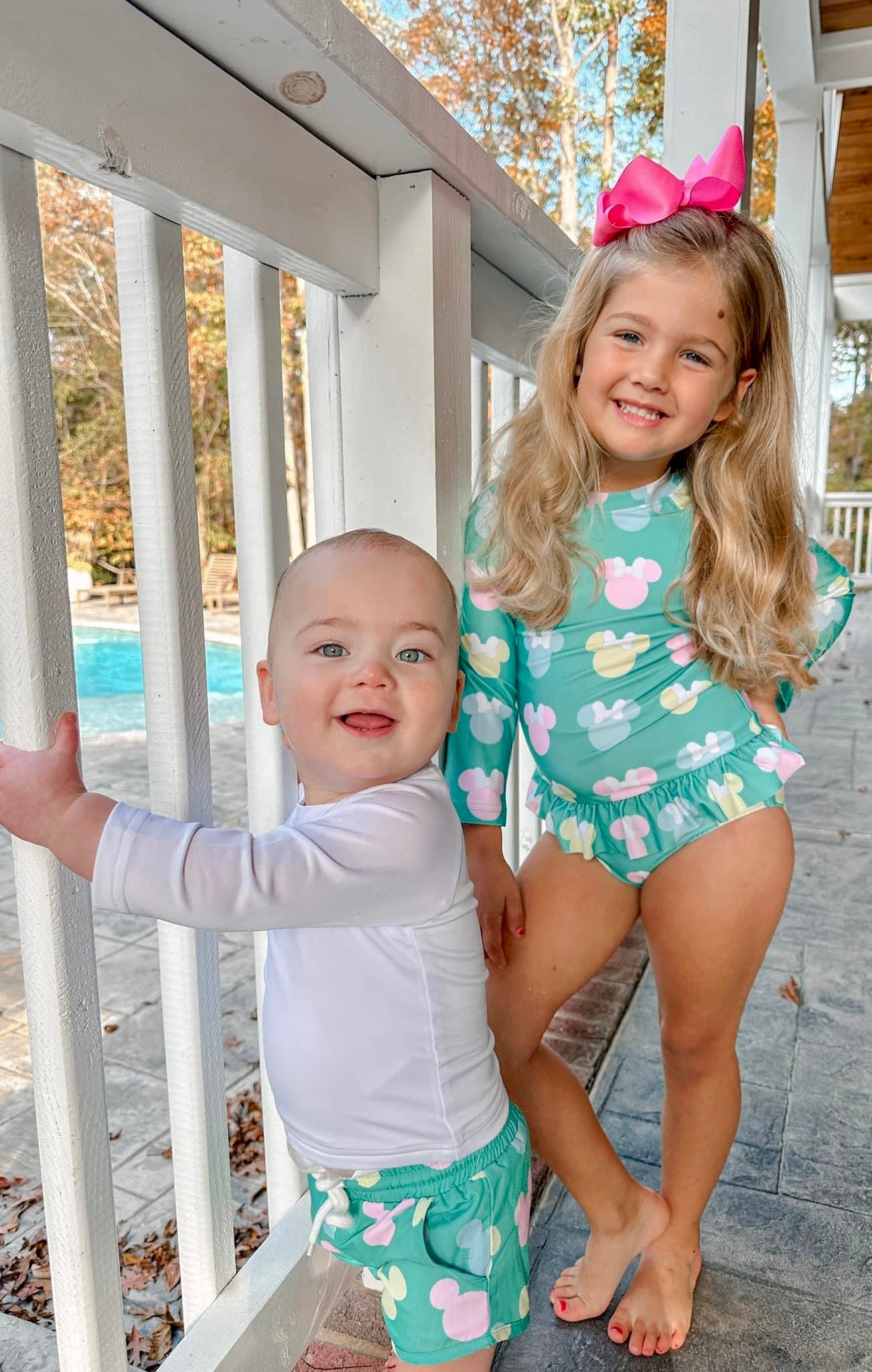 Magical Mouse Two Piece Girl Rashguard Set