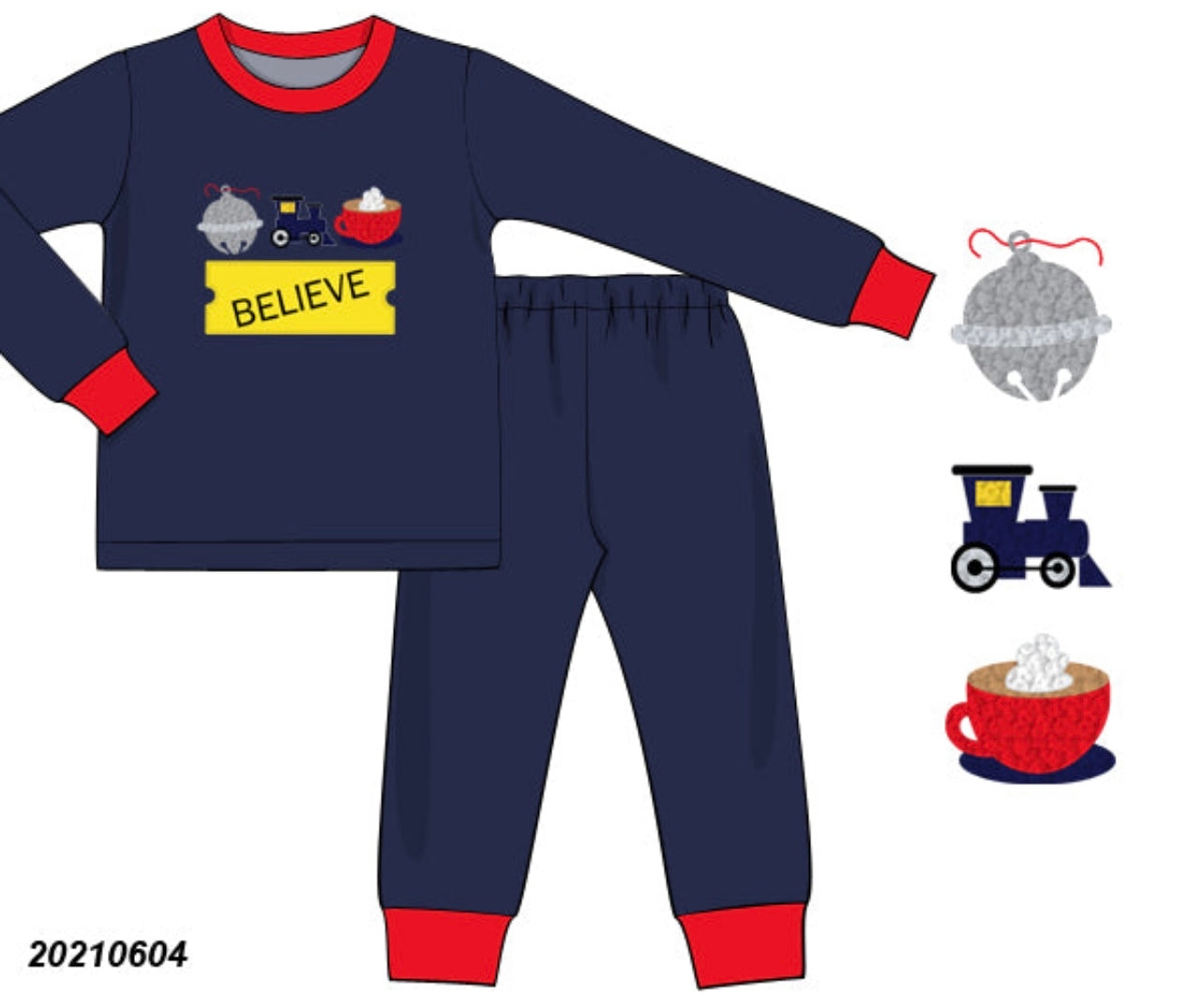 French Knot Polar Express Boy Classic Cozy