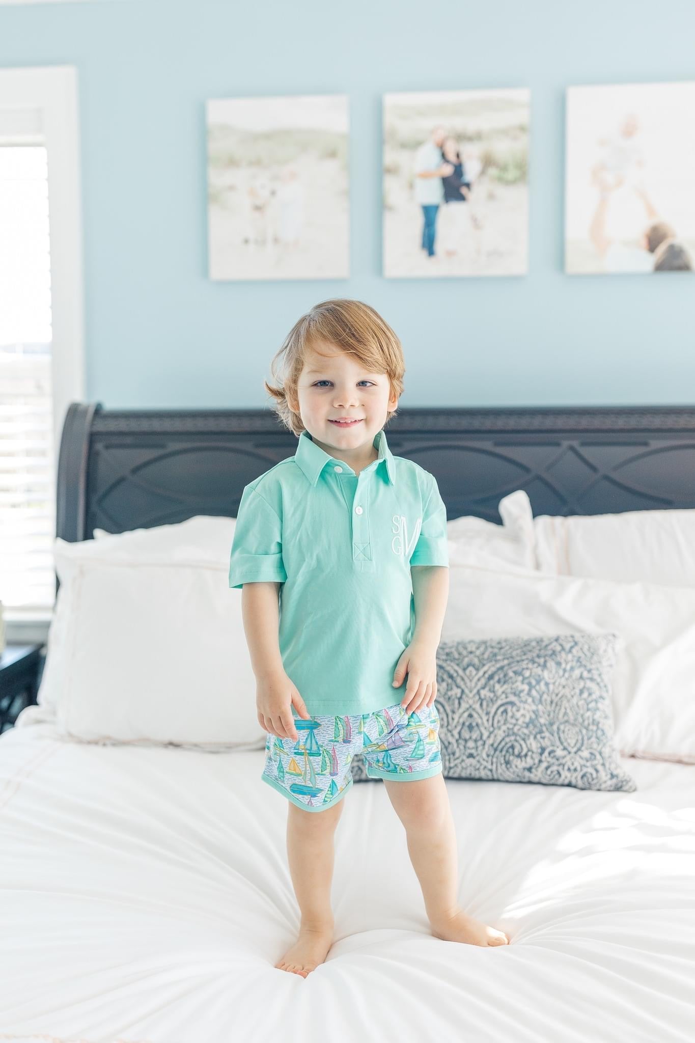 Port and Starboard Boy Short Set