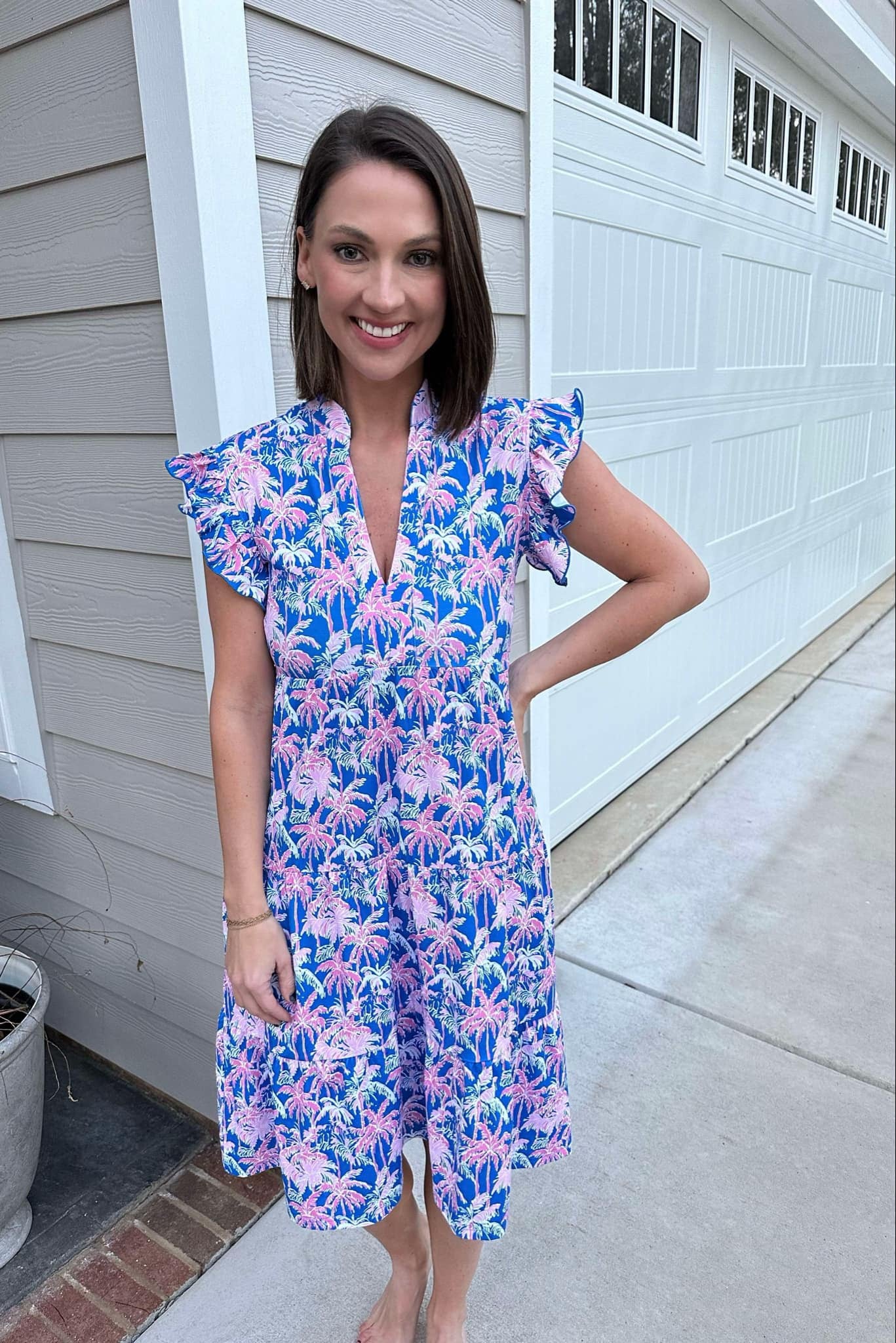 Palm Paradise Mom Dress