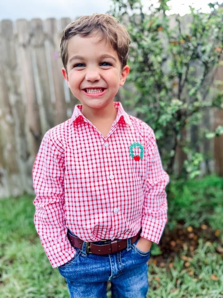 Wreath Button Down Shirt