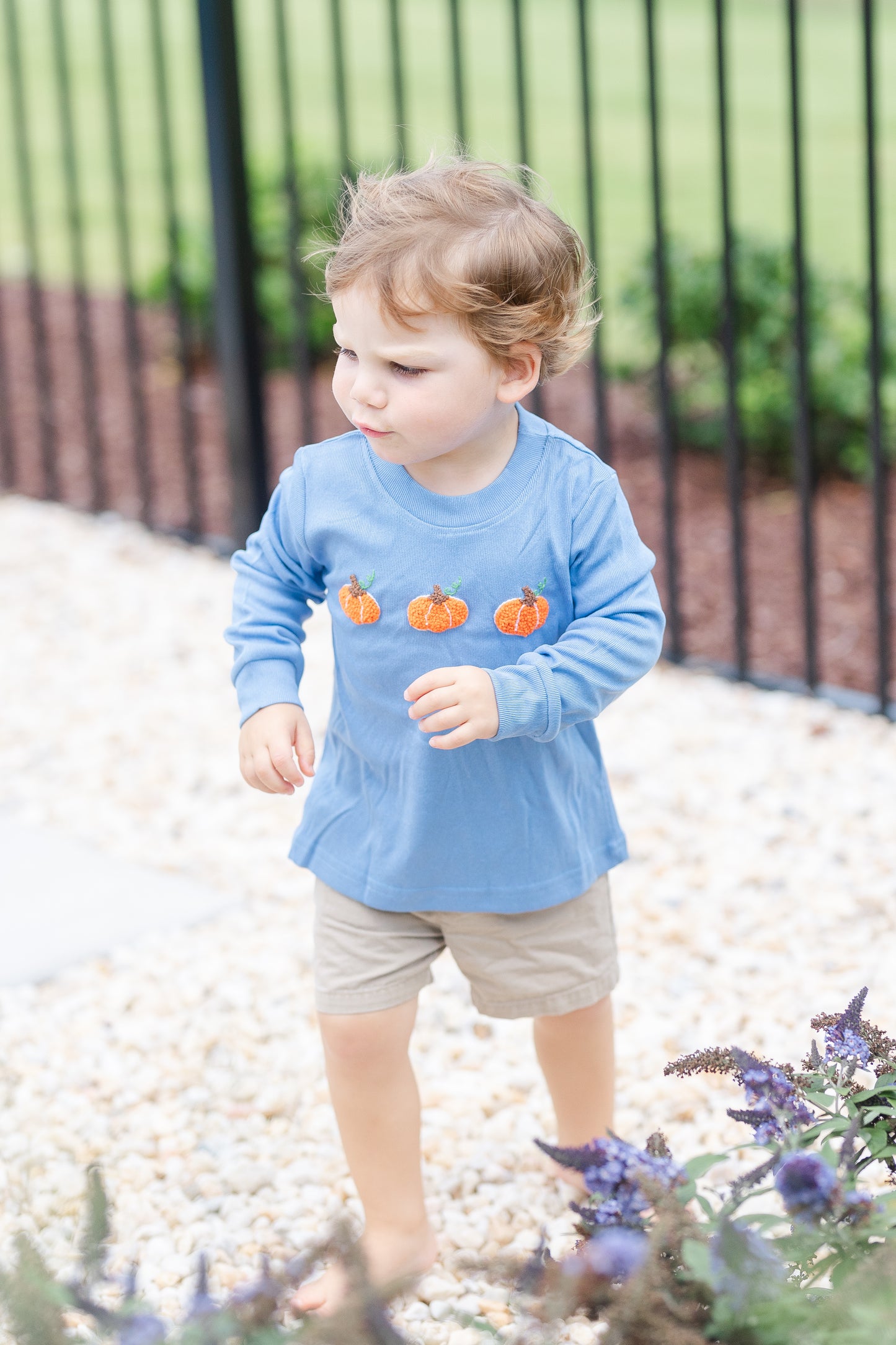 Blue Pumpkin French Knot Sweater