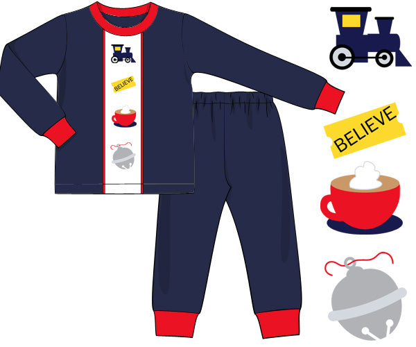 Boy Train and Ticket Classic Cozy