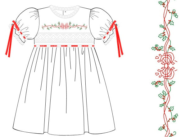 Timeless Bow Christmas Heirloom Dress