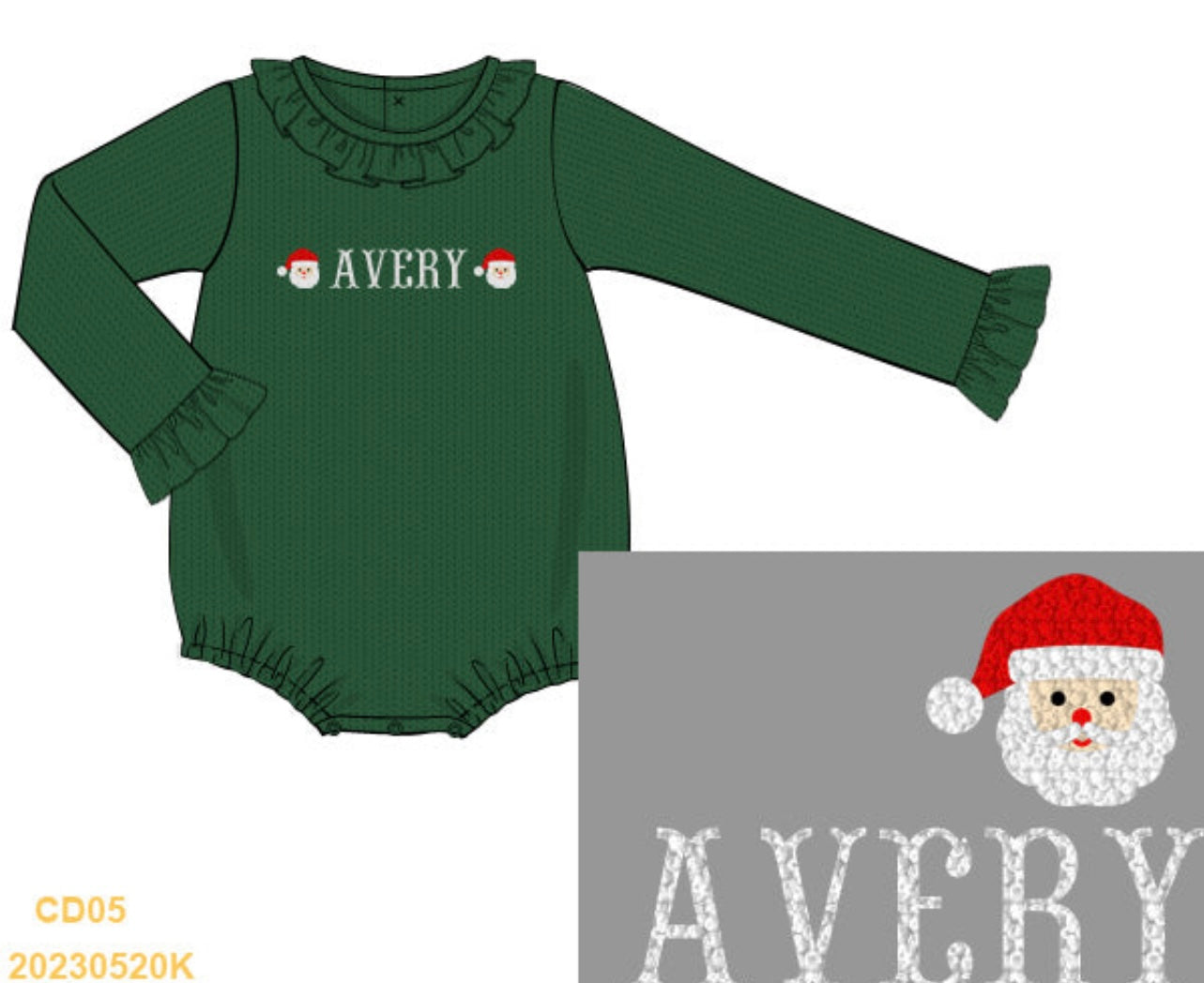 Santa Girl Sweater Bubble