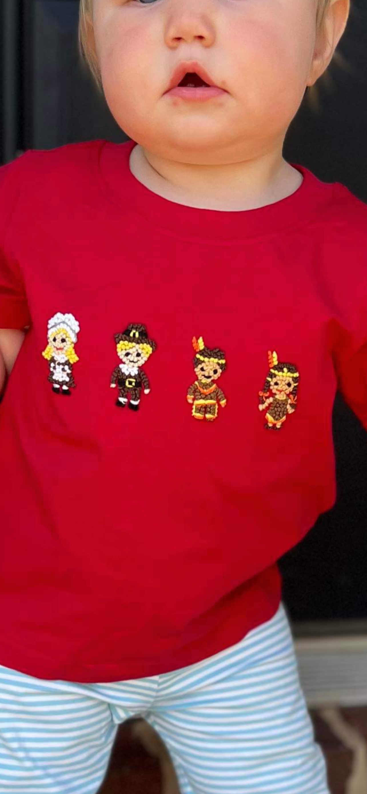 French Knot Thanksgiving Boy Pant Set