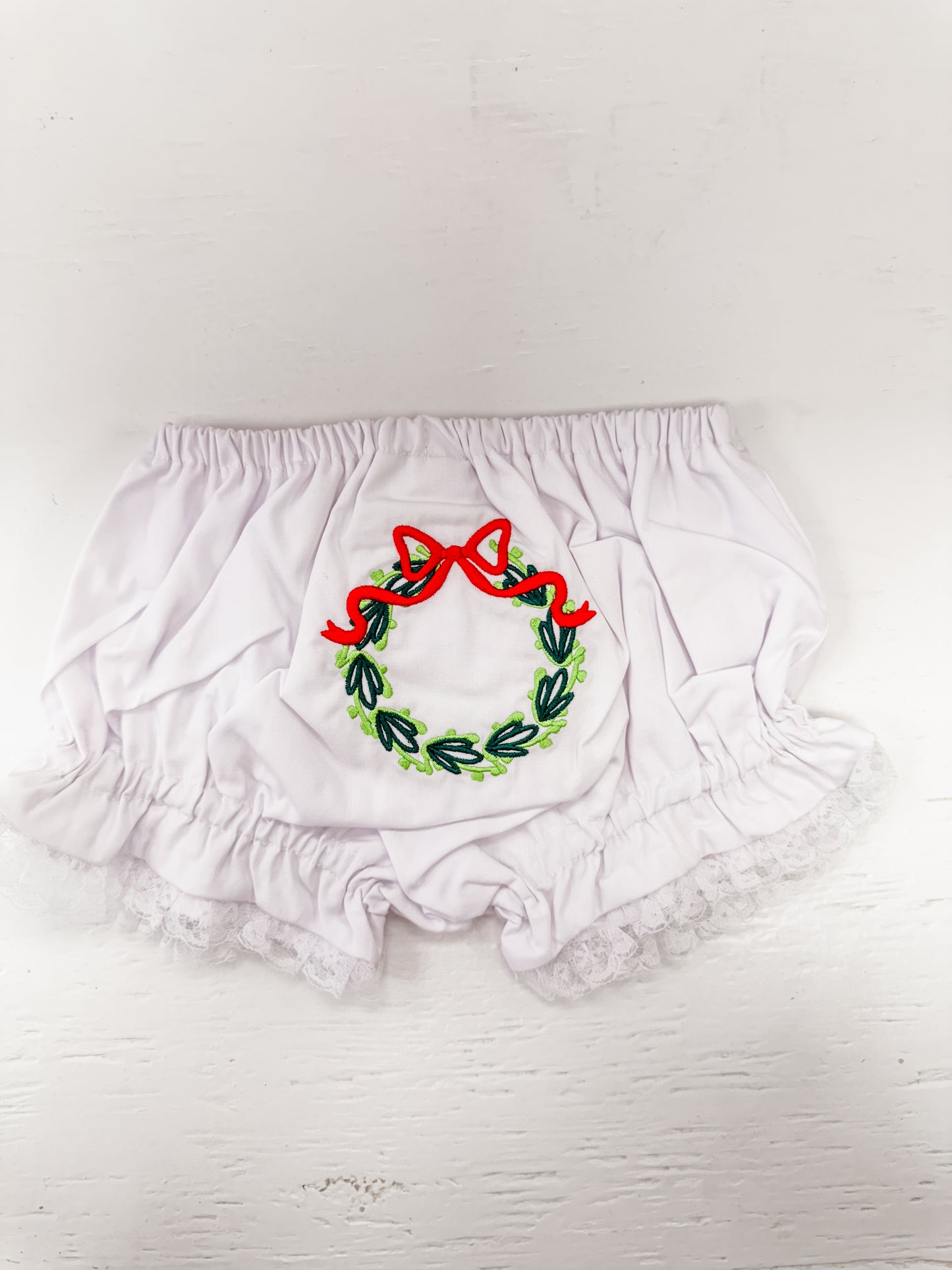 Christmas Wreath Diaper Cover