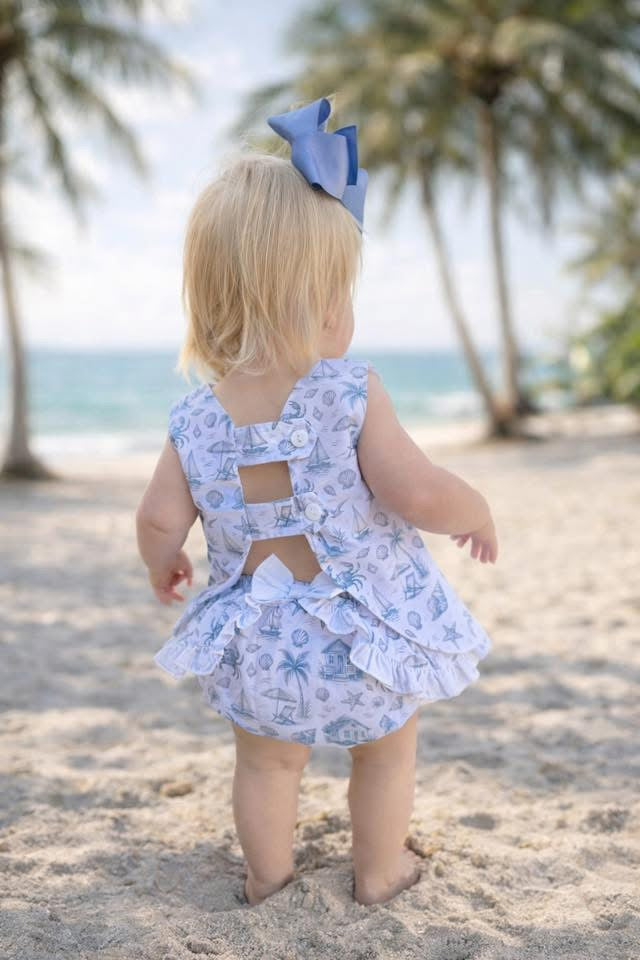 Tidal Toile Bloomer Set