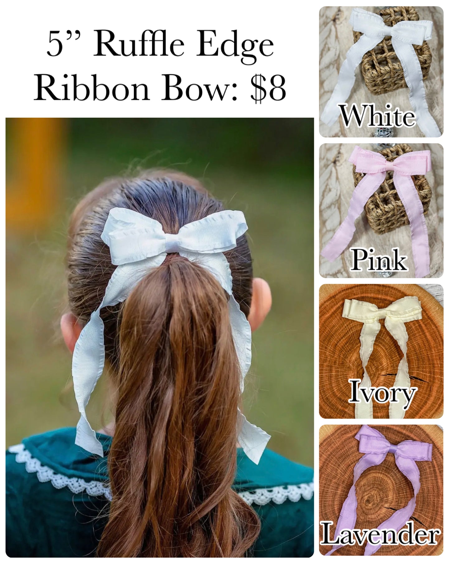 POHoppyMail26 Ruffle Edge Bows