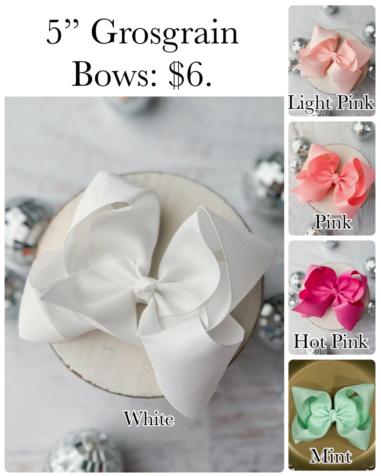 POHoppyMail26 5” Bows