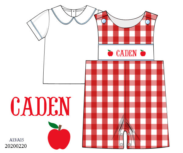 Apple Boy Name Smock Collection