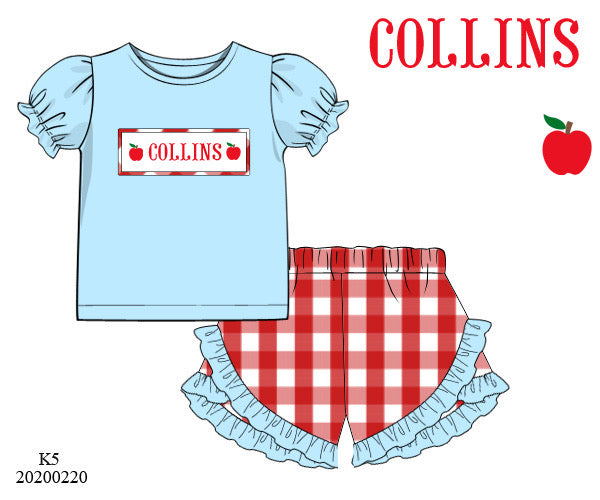 Apple Girl Name Smock Collection