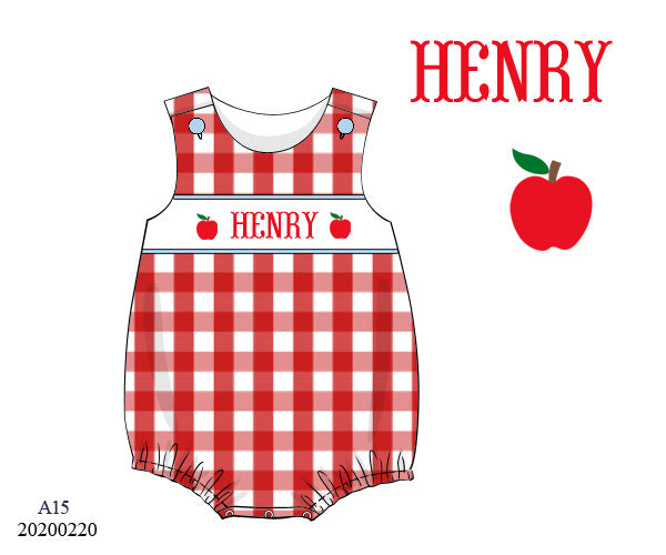 Apple Boy Name Smock Collection