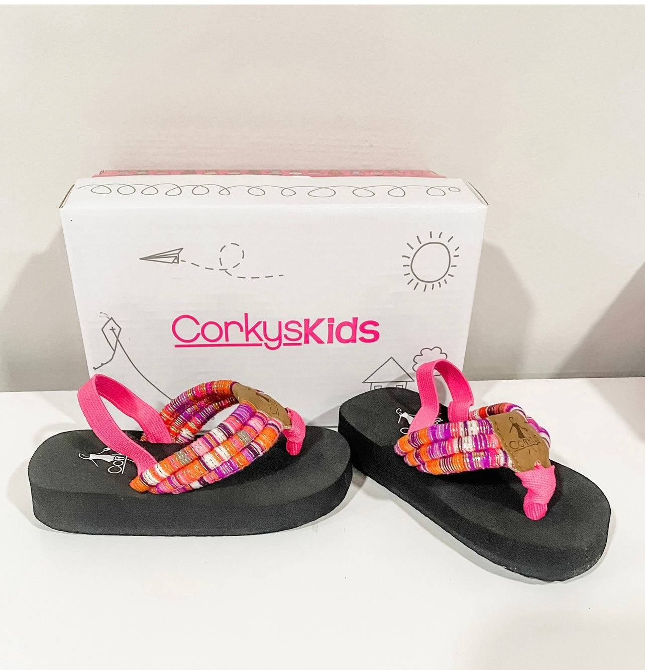 Corky's Kids Karma- Fuschia Multi