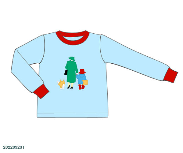 Boy Bear and Queen Applique Shirt