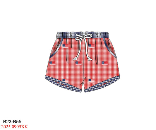Embroidered Flag Trunks