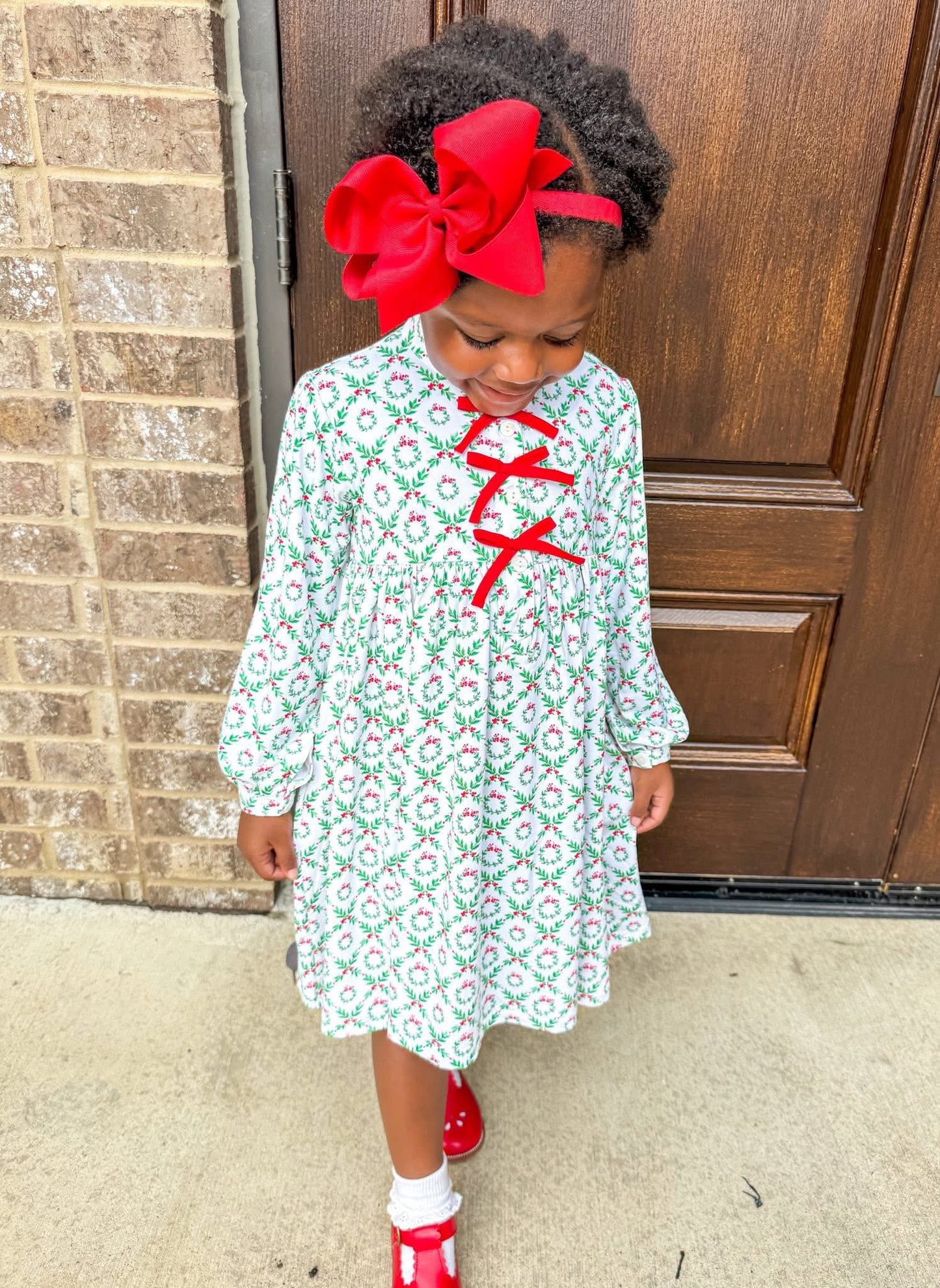 Wreath Lattice Girl Dress