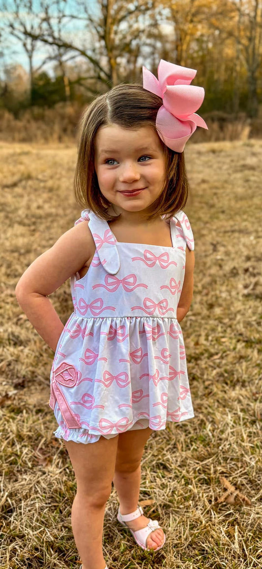 Bow Side Seam Bloomer Set