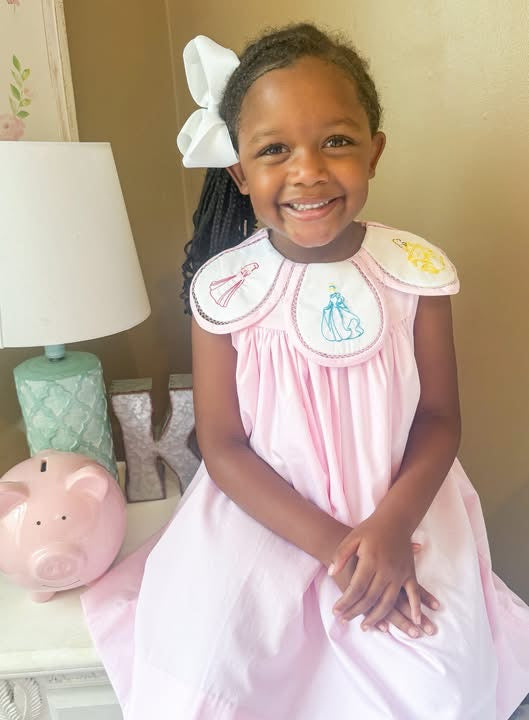 Embroidered Princess Petal Dress