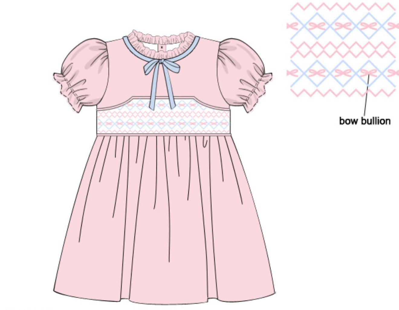 Buillion Bows Dress