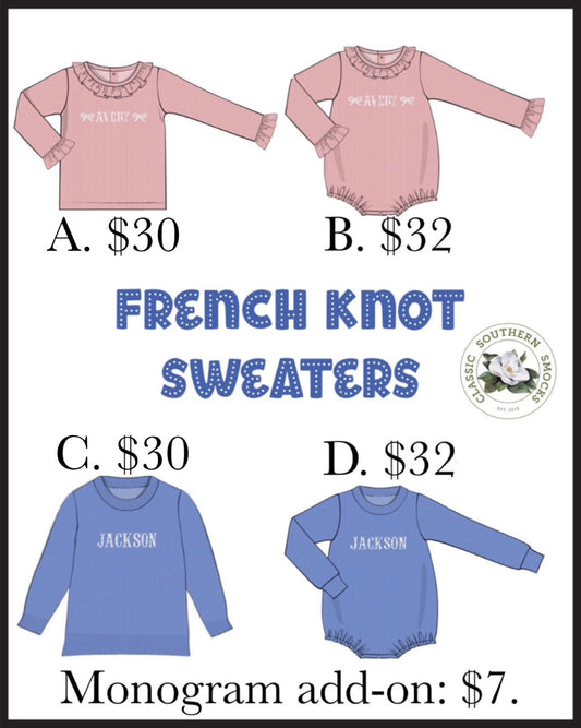 French Knot Sweaters Collection