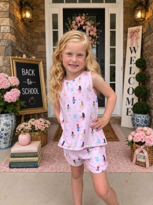 School Princess Play Short Set
