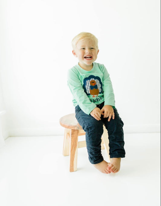 Turkey Boy Applique Shirt