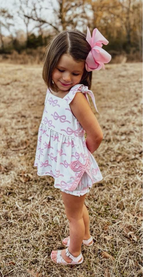 Bow Side Seam Bloomer Set