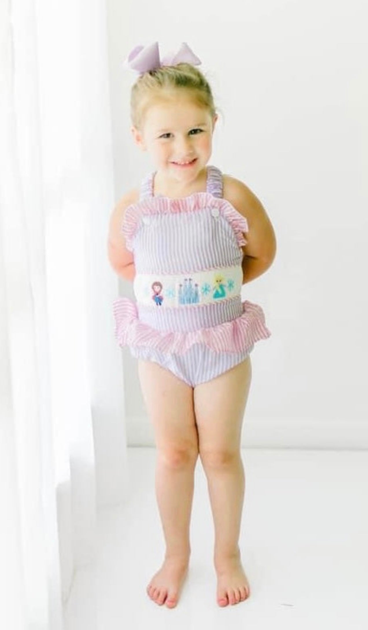 Ice Friend Smocked Swimsuit