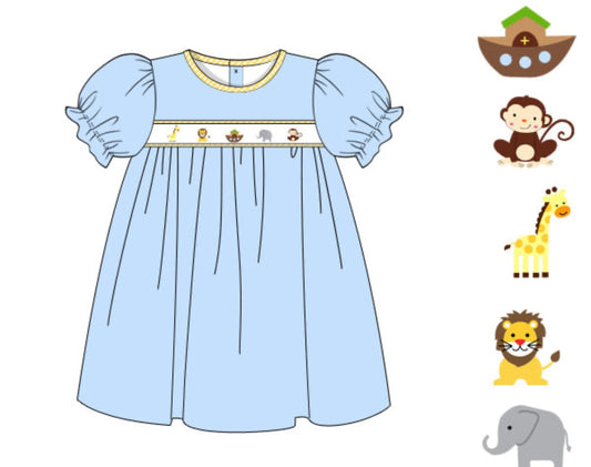 Noah's Ark Applique Dress