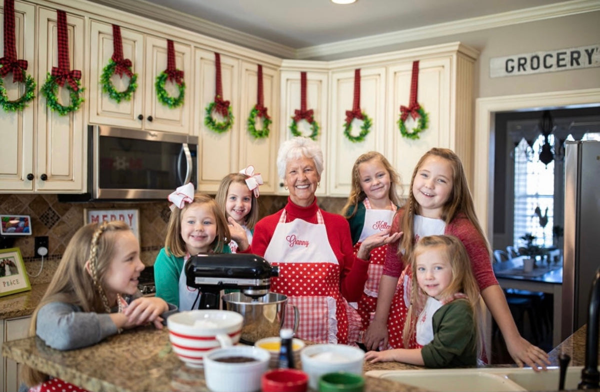 Red Christmas Apron