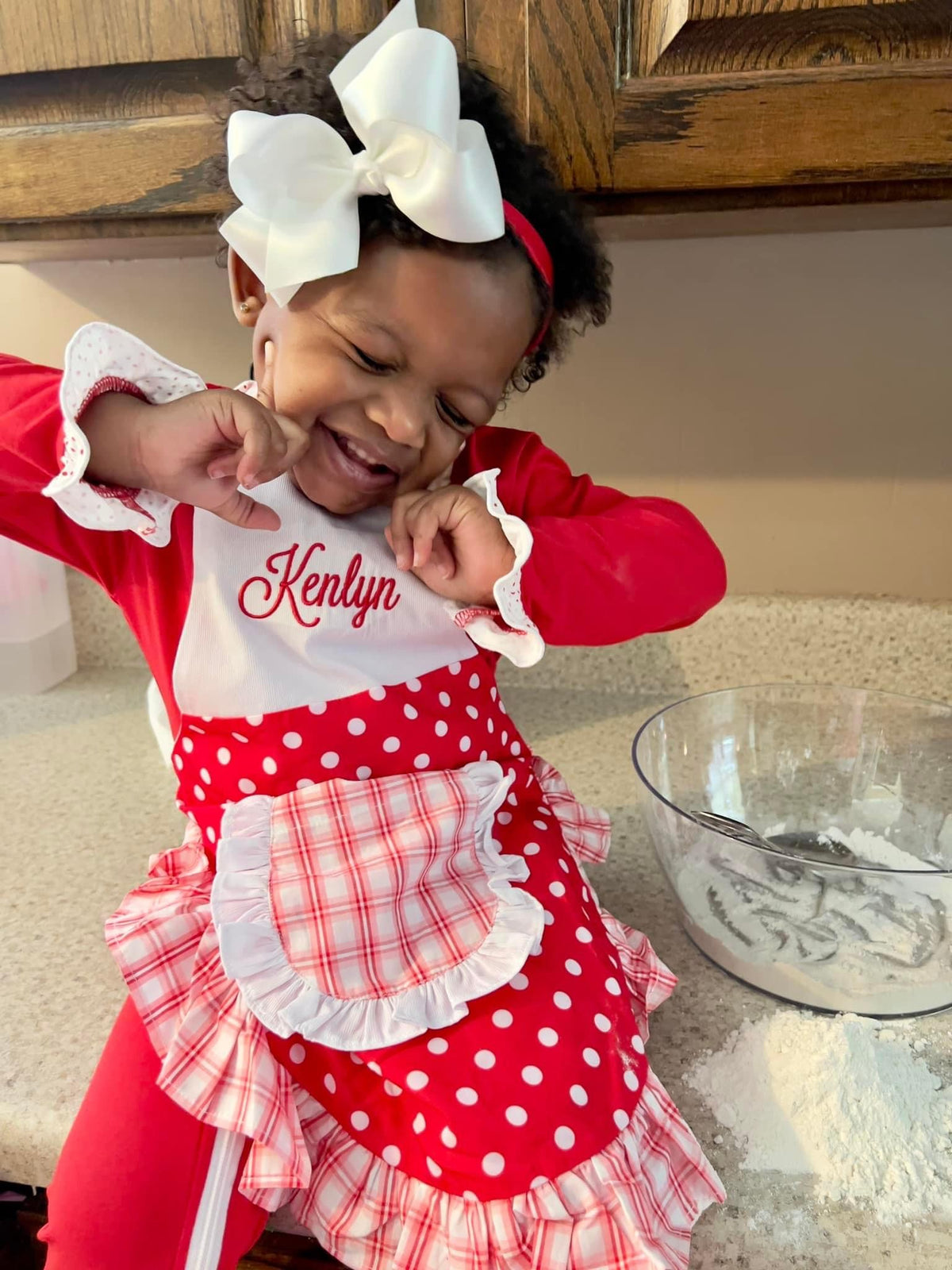 Red Christmas Apron