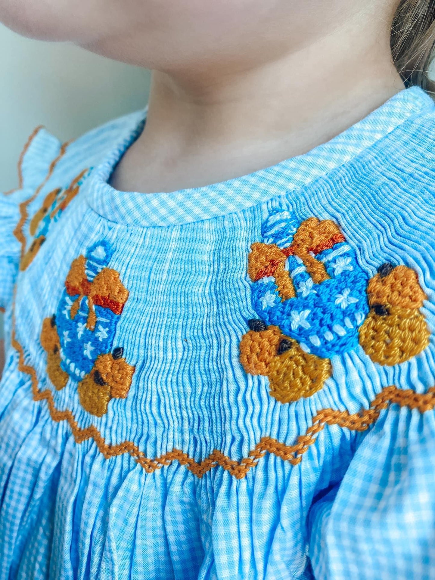Smocked Pumpkin Ginger Jar Bubble