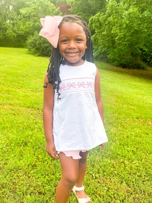 Smocked Bow Short Set