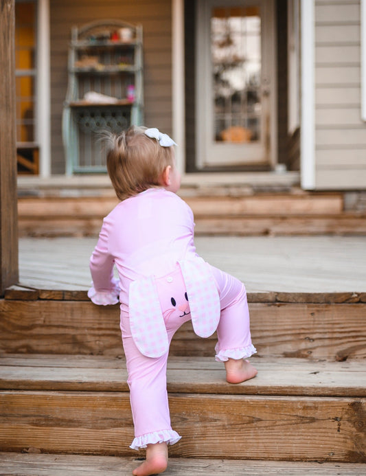 Pink Bunny Booty Flap Zippy Classic Cozy
