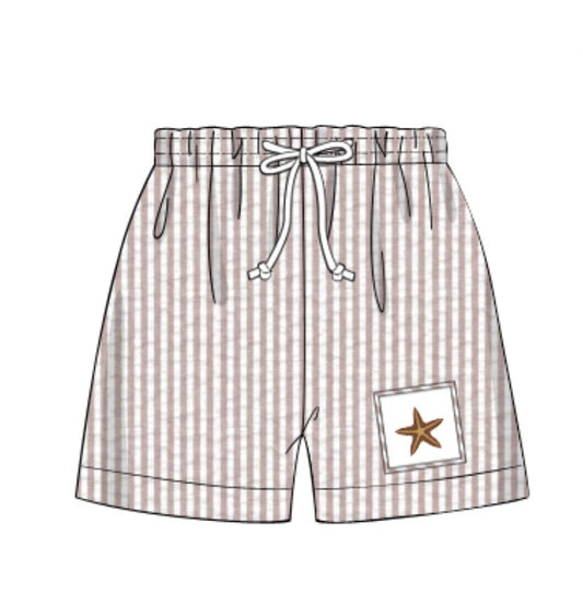 Smocked Starfish Trunks